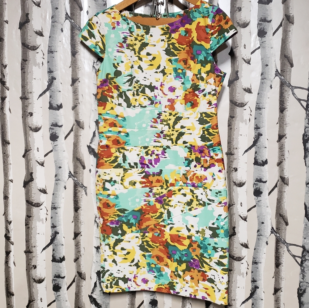 AGB dress with cap sleeve